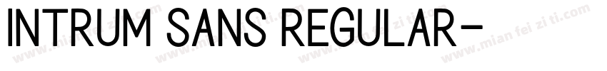 Intrum Sans Regular字体转换